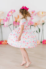 Mila & Rose ® Rosettes S/S Pocket Twirl Dress - 
