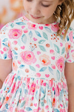 Mila & Rose ® Rosettes S/S Pocket Twirl Dress - 
