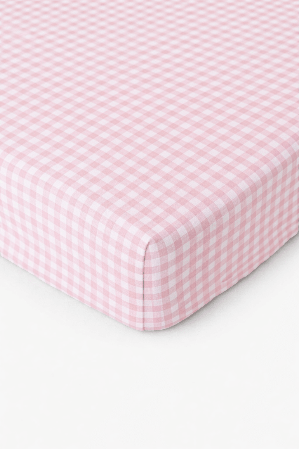 Little Mae & Co Rosey Pink Gingham Crib SheetEveretts Place