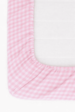 Little Mae & Co Rosey Pink Gingham Crib SheetEveretts Place