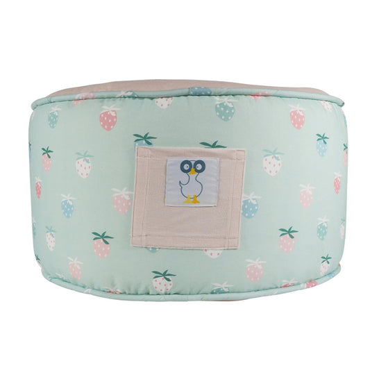 Rosie Berry Strawberry Pouf for Toddlers Versatile Furniture Piece.
