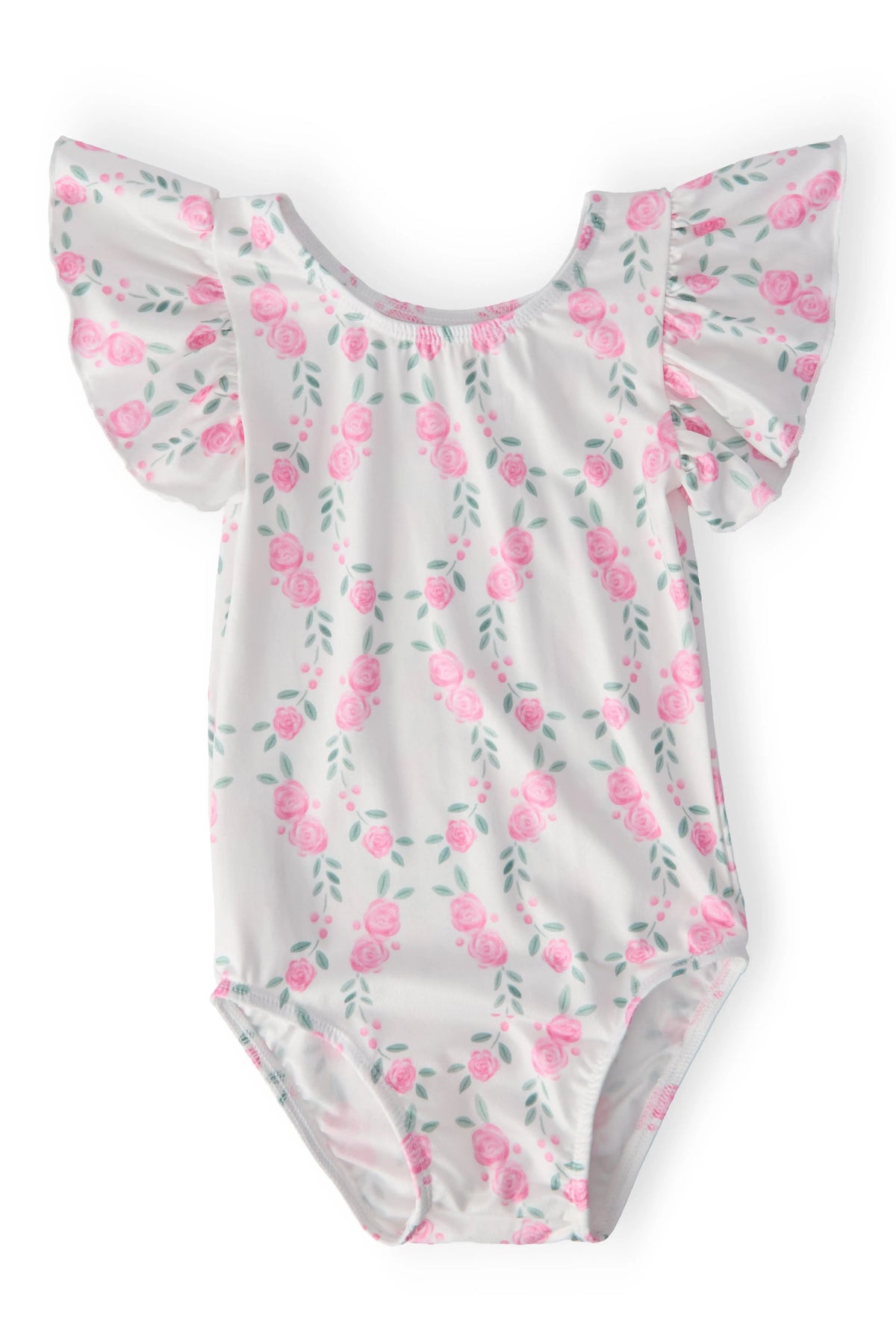 Mila & Rose ® Rosie Posie S/S Flutter Sleeve Leotard - 