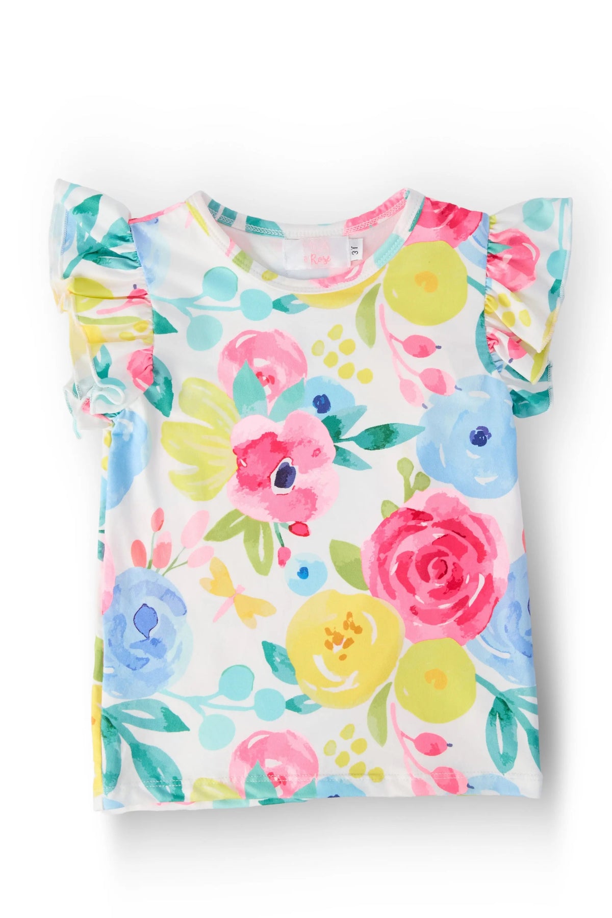 Rosie S/S Ruffle Tee - Sleeve, Textile, Baby & Toddler Clothing, Pink, Active Shirt | Everetts Place