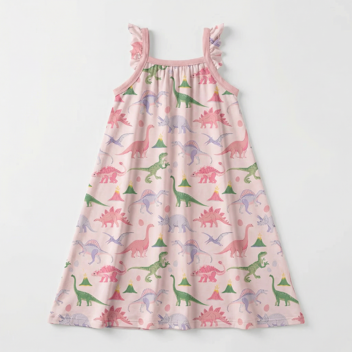 Rosy Rex Flutter Sleeve Dress by Bestaroo