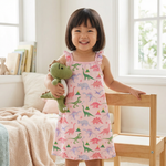Rosy Rex Flutter Sleeve Dress by Bestaroo