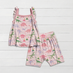Rosy Rex Flutter Tank & Shorts by Bestaroo