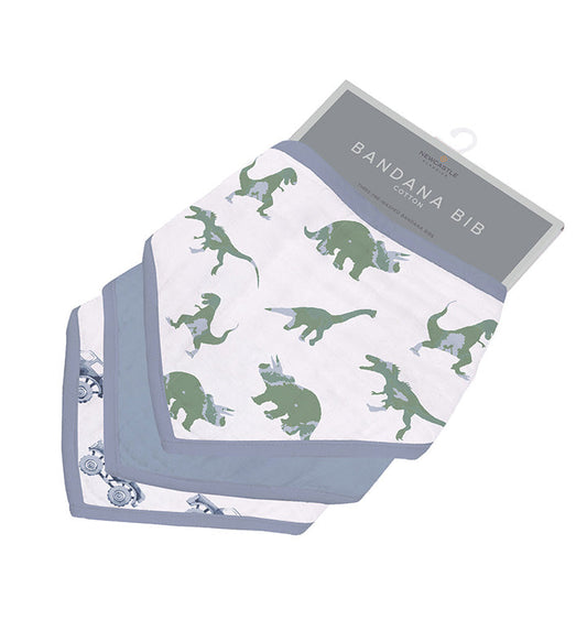 Rough Terrain Cotton Bandana Bibs for Feeding and Teething Soft Cotton Muslin Extra Absorbent Two Snap Closures 8.5 Inch x 16 Inch Newcastle Classics