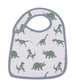 Newcastle Classics Rough Terrain Cotton Snap Bibs with Soft Muslin for Feeding Babies - 