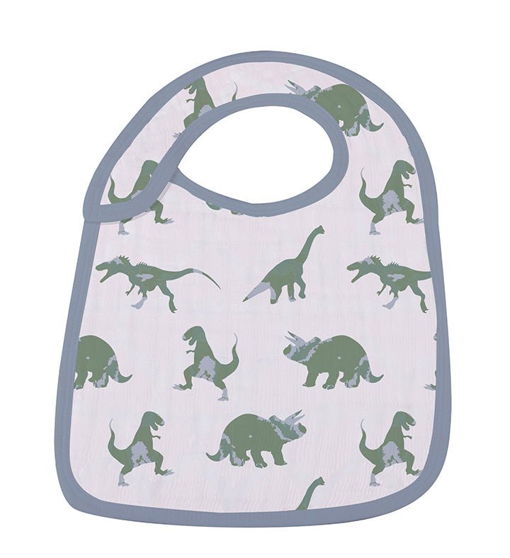 Newcastle Classics Rough Terrain Cotton Snap Bibs with Soft Muslin for Feeding Babies - 