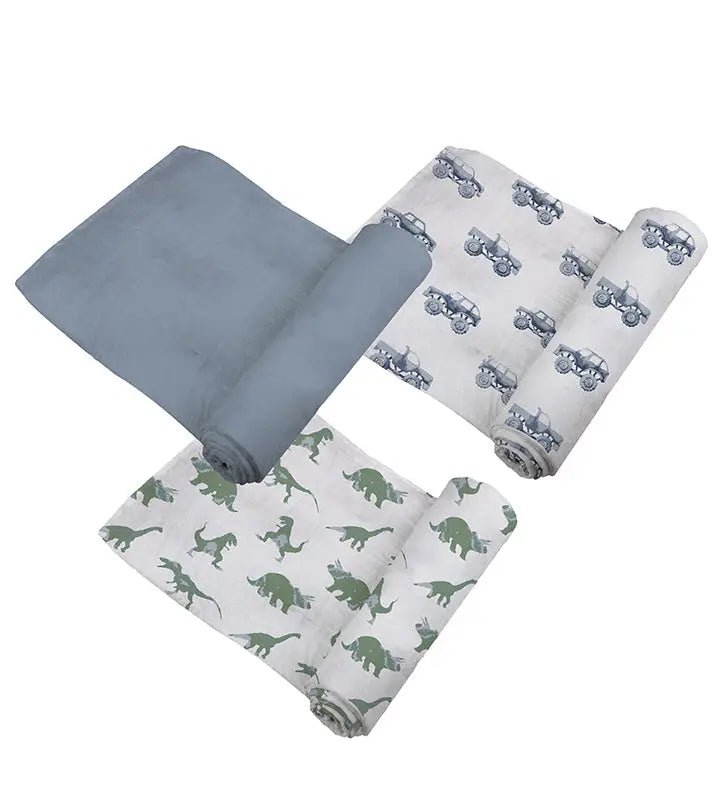 Newcastle Classics Rough Terrain Cotton Swaddle 3 Pack - 