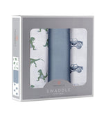 Newcastle Classics Rough Terrain Cotton Swaddle 3 Pack Soft Breathable Blankets for Babies - 