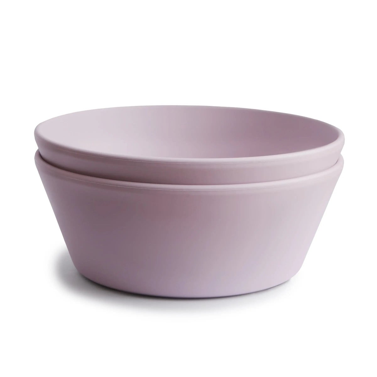 Mushie Round Dinnerware Bowl Set BPA Free Plastic Dishwasher Safe Microwave Safe - Everetts Place Boutique - 