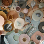 Mushie Round Dinnerware Plates BPA Free Plastic Set Dishwasher Microwave Safe - Everetts Place Boutique - 