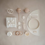 Mushie Round Dinnerware Plates BPA Free Plastic Set Dishwasher Microwave Safe - Everetts Place Boutique - 