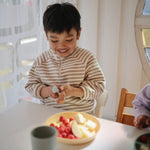 Mushie Round Dinnerware Plates BPA Free Plastic Set Dishwasher Microwave Safe - Everetts Place Boutique - 