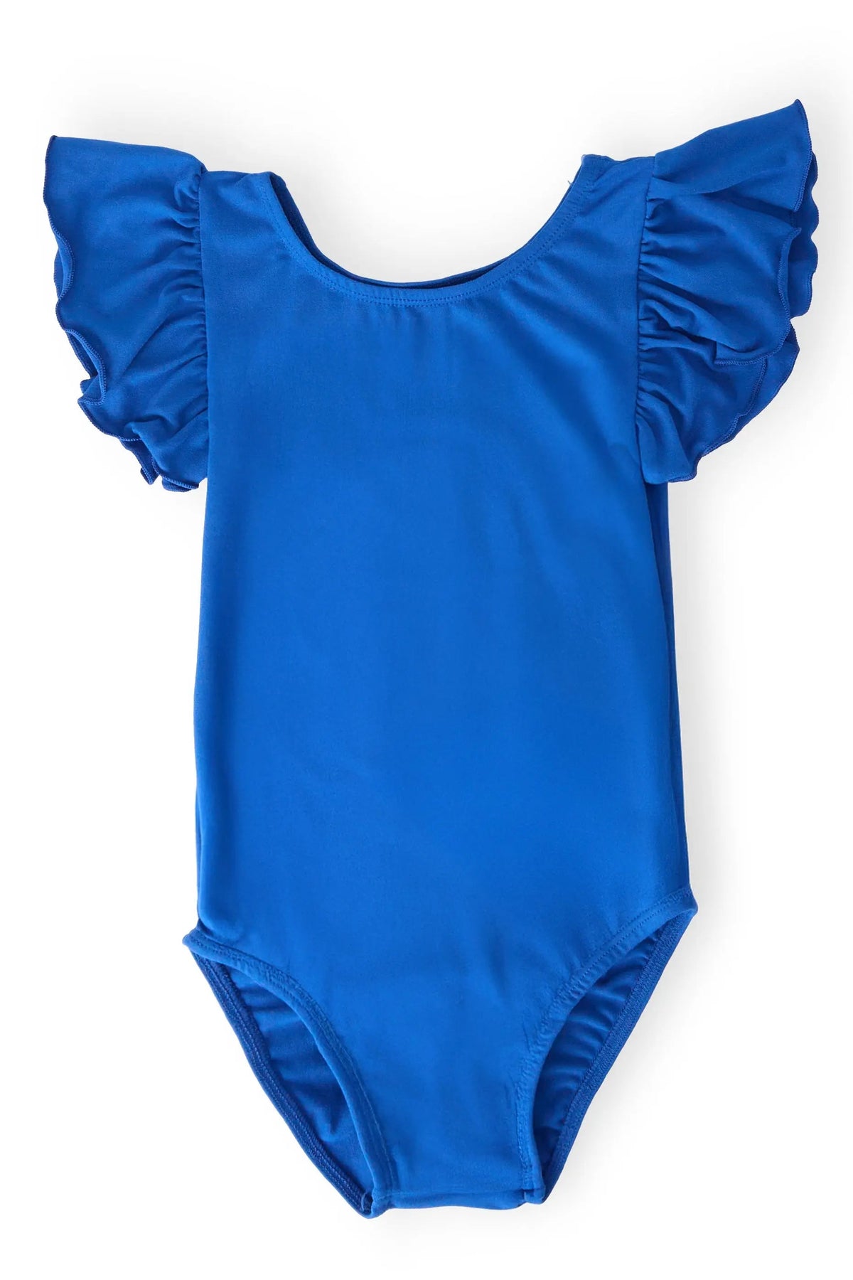 Mila & Rose ® Royal Blue S/S Flutter Sleeve Leotard - 