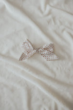 Little Mae & Co Ruby Bow Clips Handmade Cotton Floral Hair Accessories - Everetts Place Boutique - 
