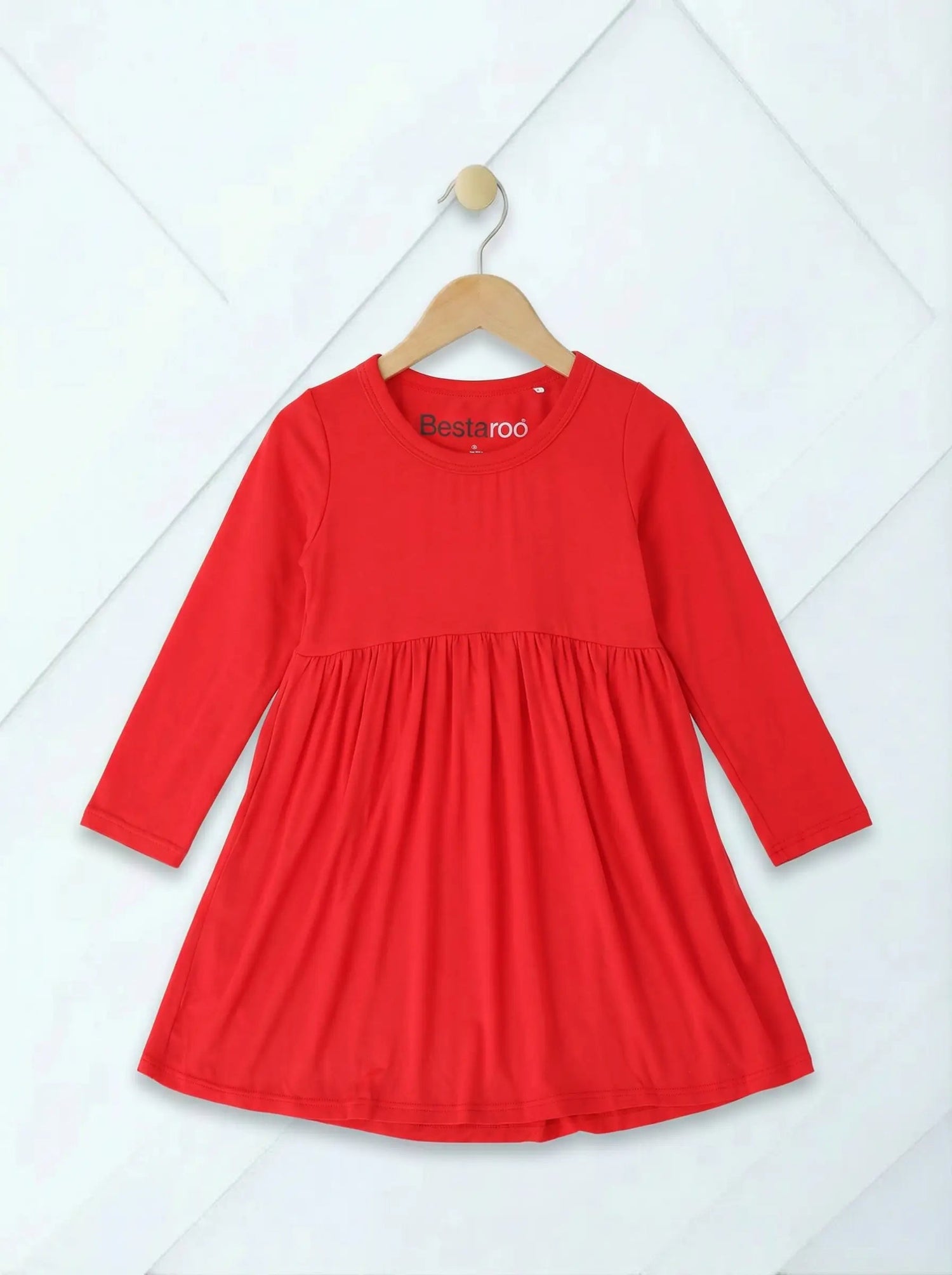 Bestaroo Ruby Long Sleeve Dress in Bamboo Fabric for Toddlers - 