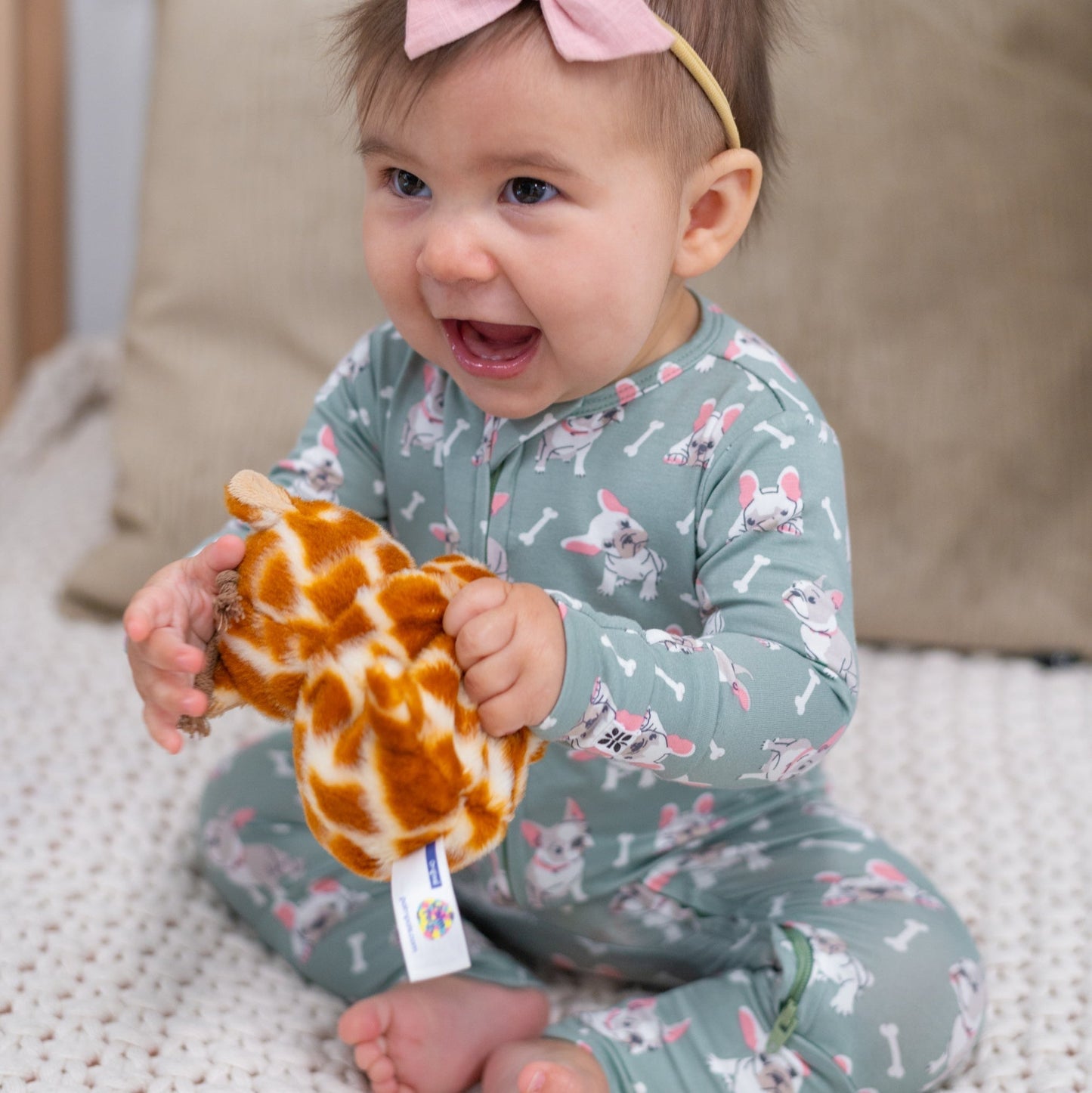 Ruff and Stuff Convertible Baby Romper With Two Way Zip Sweet Bamboo Everetts Place: Online Boutique
