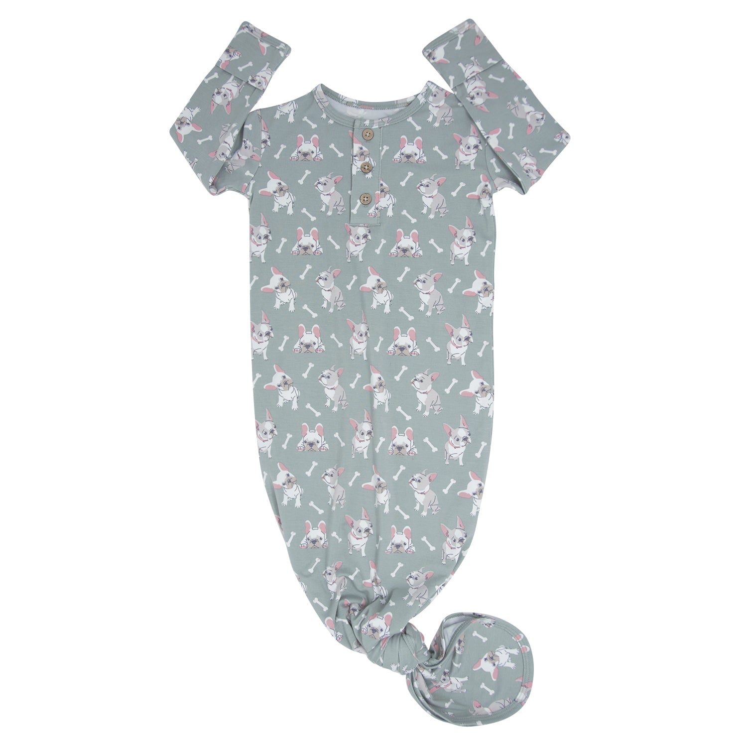 Ruff and Stuff Knotted Gown Sweet Bamboo Everetts Place: Online Boutique