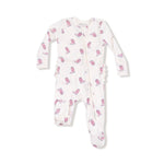 Angel Dear Ruffle Back Zipper Footie 2 Way Easy Diaper Changes Cozy - Everetts Place Boutique - 