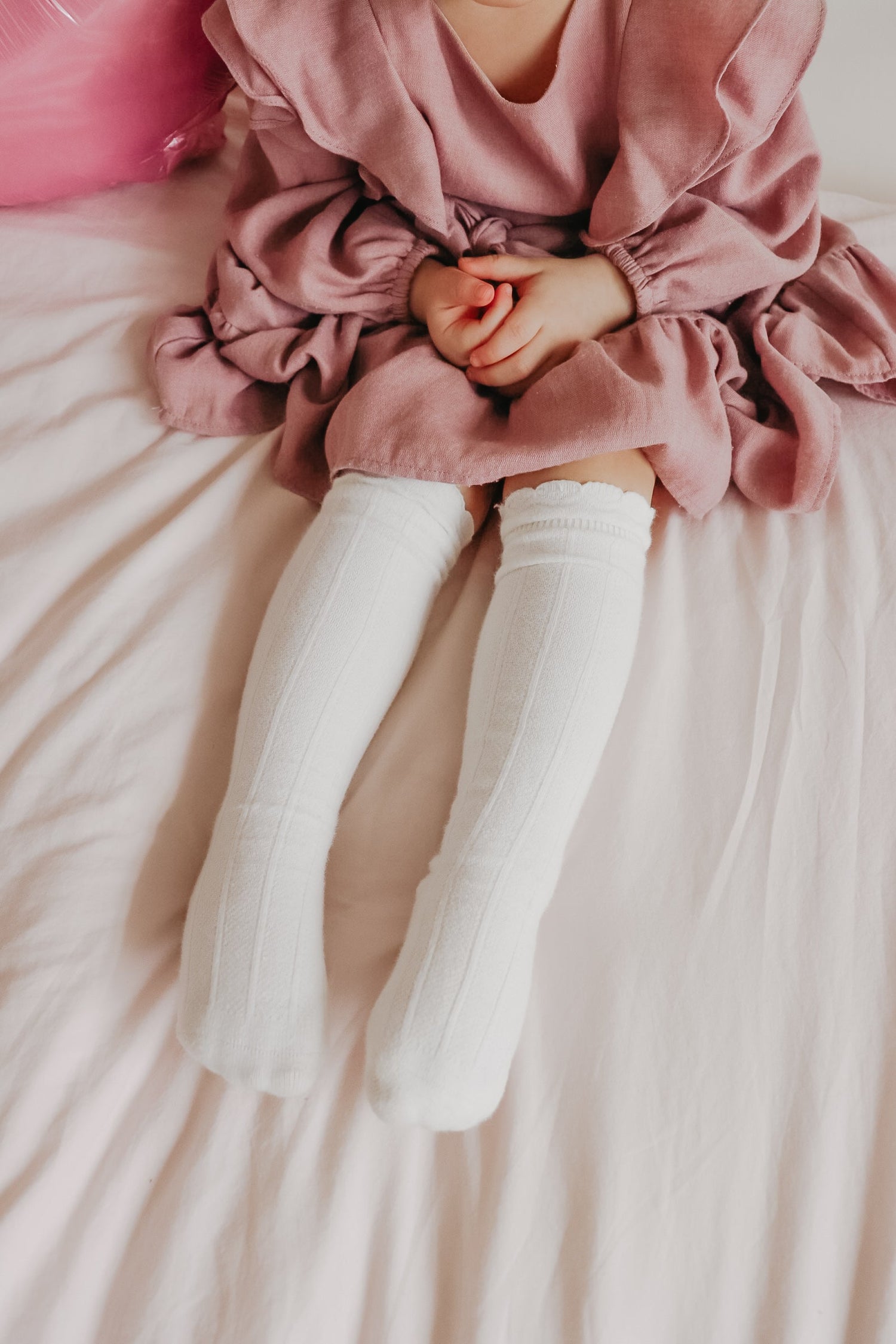 Little Mae & Co Ruffle Cotton Knee High SocksEveretts Place