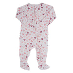 Sweet Bamboo Hypoallergenic Ruffle Footie with Two Way Zipper for Stylish Infants - Apparel & Accessories > Clothing > Baby & Toddler Clothing > Baby One-Pieces Ruffle Footies