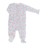 Sweet Bamboo Hypoallergenic Ruffle Footie with Silky Smooth Fabric for Babies - Apparel & Accessories > Clothing > Baby & Toddler Clothing > Baby One-Pieces Ruffle Footies
