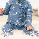 Sweet Bamboo Adorable Ruffle Footie with 2 Way Zipper for Comfortable Kids - Apparel & Accessories > Clothing > Baby & Toddler Clothing > Baby One-Pieces Ruffle Footies