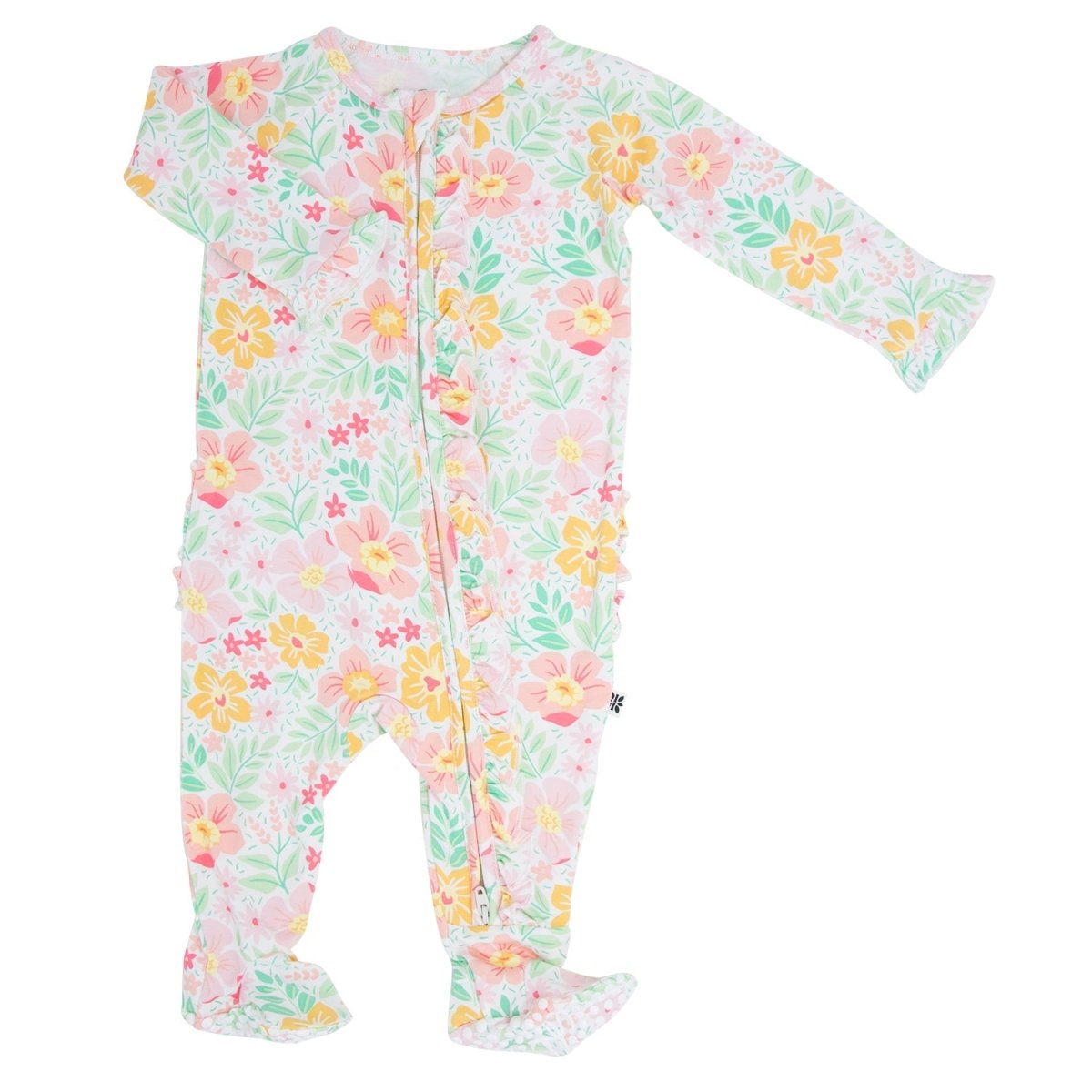 Sweet Bamboo Ruffle Footie - 