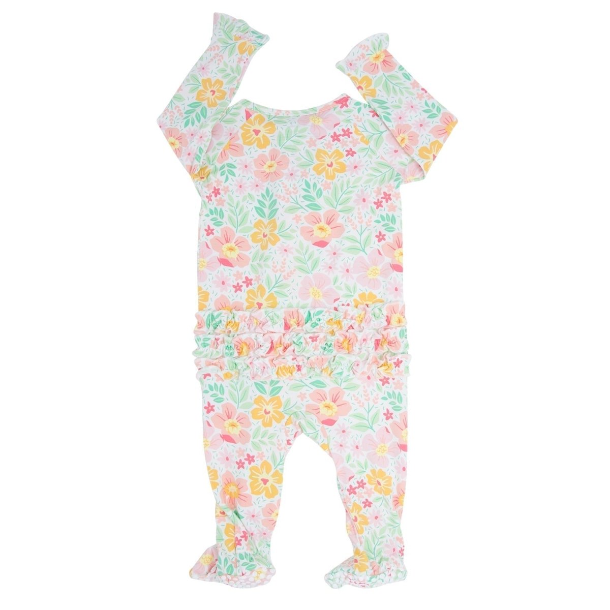 Sweet Bamboo Ruffle Footie - 