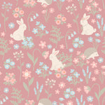 Sweet Bamboo Pink Bunny Floral Baby Ruffle Footie with Hypoallergenic Fabric for Infants - Apparel & Accessories > Clothing > Baby & Toddler Clothing > Baby & Toddler Sleepwear Ruffle Footies