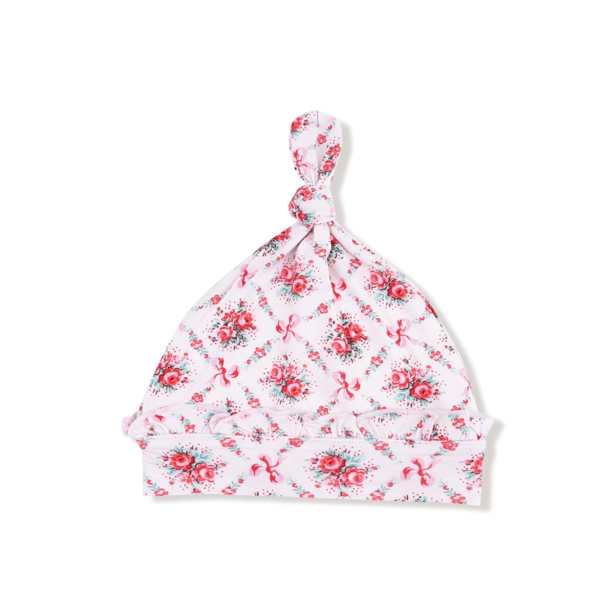 Angel Dear Ruffle Knotted Baby Hat Viscose Bamboo Angel Dear Cozy - Everetts Place Boutique - 
