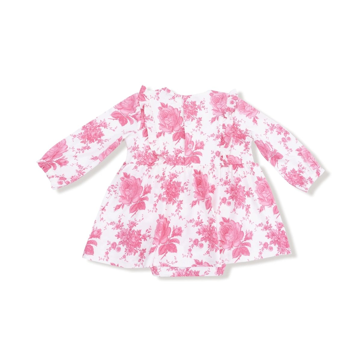 Angel Dear Ruffle Long Sleeve Bodysuit Dress For Baby By Angel Dear - Everetts Place Boutique - 