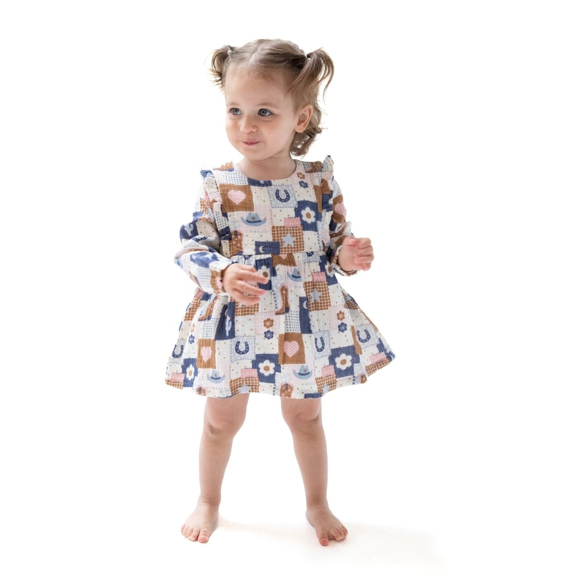 Angel Dear Ruffle Long Sleeve Bubble With Skirt For Baby Angel Dear - Everetts Place Boutique - 