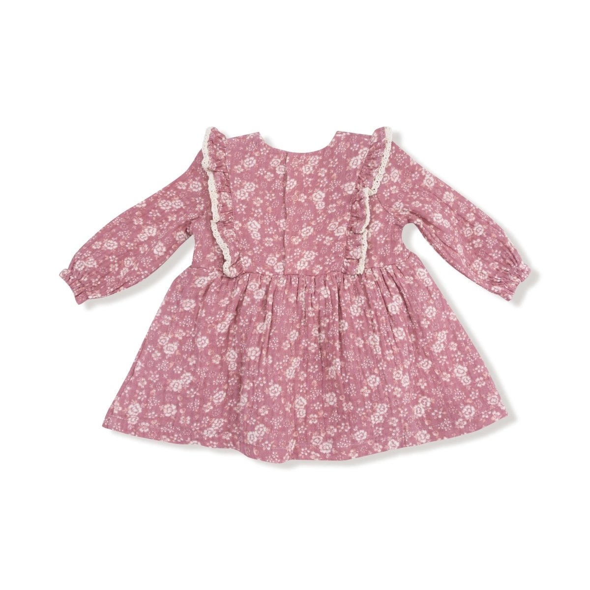 Angel Dear Ruffle Long Sleeve Bubble With Skirt Organic Cotton - Everetts Place Boutique - 