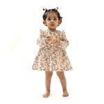 Angel Dear Ruffle Long Sleeve Bubble With Skirt Organic Cotton Muslin - Everetts Place Boutique - 