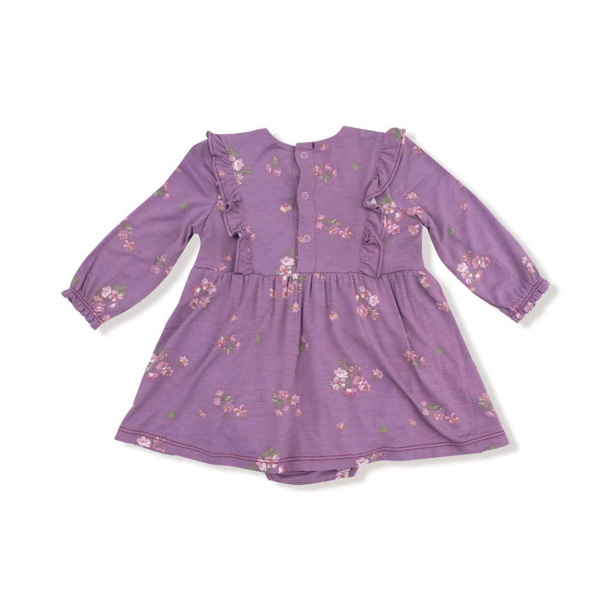 Angel Dear Ruffle Long Sleeve Bubble With Twirly Skirt Baby Outfit - Everetts Place Boutique - 