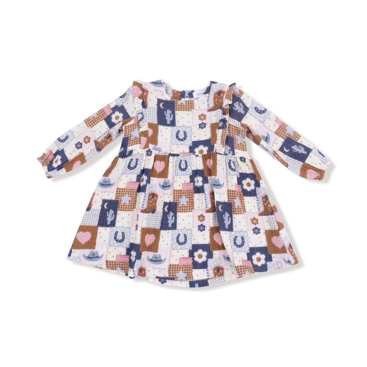 Angel Dear Ruffle Long Sleeve Organic Cotton Dress and Legging Set - Everetts Place Boutique - 