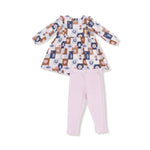 Angel Dear Ruffle Long Sleeve Organic Cotton Dress and Legging Set - Everetts Place Boutique - 