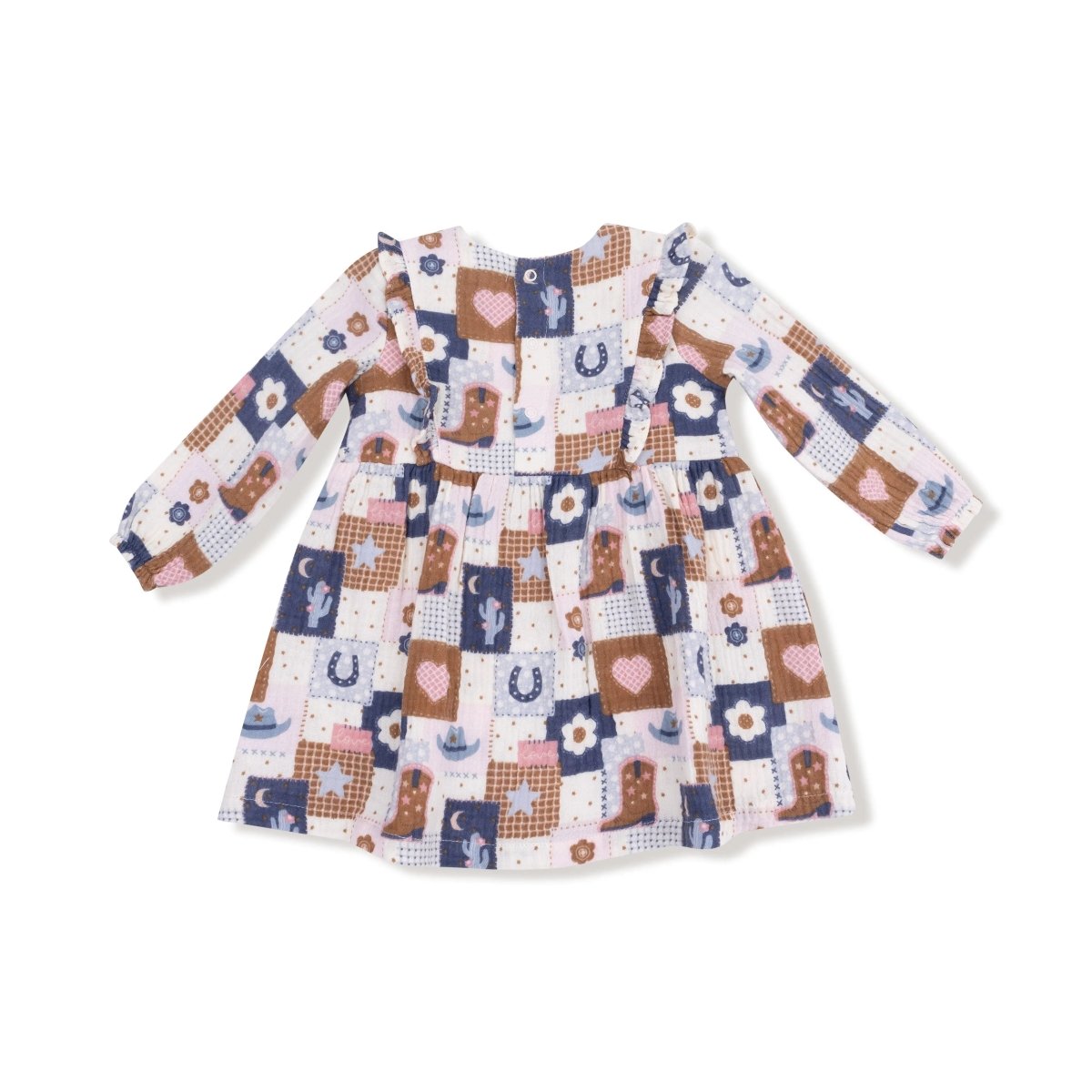 Angel Dear Ruffle Long Sleeve Organic Cotton Dress and Legging Set - Everetts Place Boutique - 