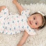 Sweet Bamboo Pink Farm Hens Bamboo Ruffle Romper for Stylish Summer Play for Girls - Apparel & Accessories > Clothing > Baby & Toddler Clothing > Baby One-Pieces baby daywear