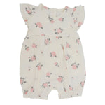 Sweet Bamboo Cute Ruffle Romper for Girls with Flutter Sleeves for Summer Fun - Apparel & Accessories > Clothing > Baby & Toddler Clothing > Baby One-Pieces baby daywear