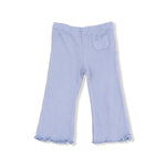 Angel Dear Ruffle Shoulder Rib Shirt and Waffle Flare Pant Set - Everetts Place Boutique - 