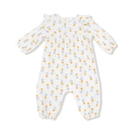 Angel Dear Ruffle Sleeve Romper Organic Cotton Muslin Baby Outfit - Everetts Place Boutique - 