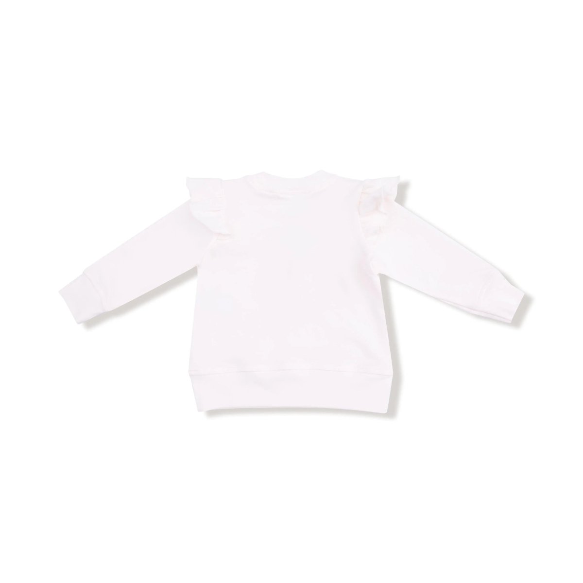 Angel Dear Ruffle Sweatshirt For Baby With Cutie Pie Embroidery - Everetts Place Boutique - 