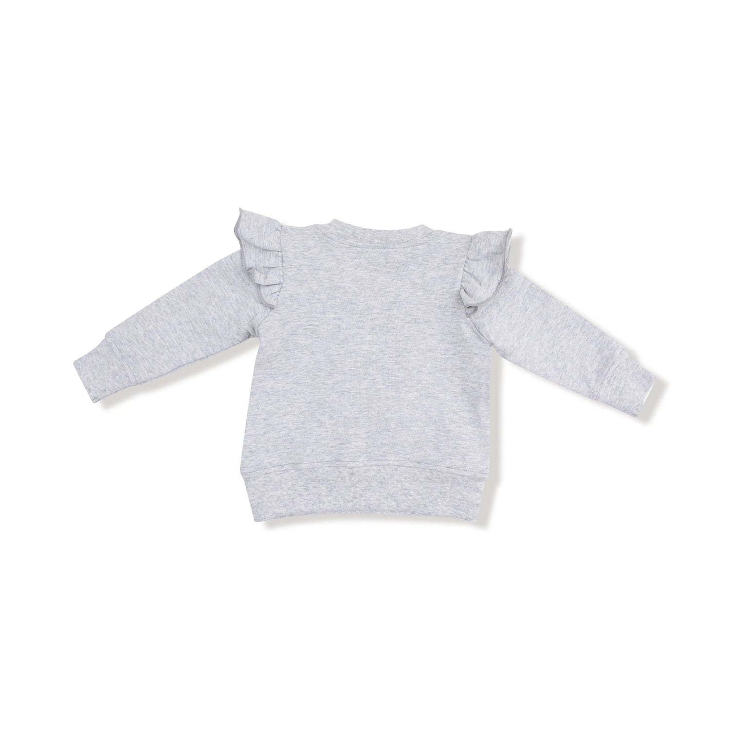 Angel Dear Ruffle Sweatshirt with Love Patch for Babies and Toddlers - 