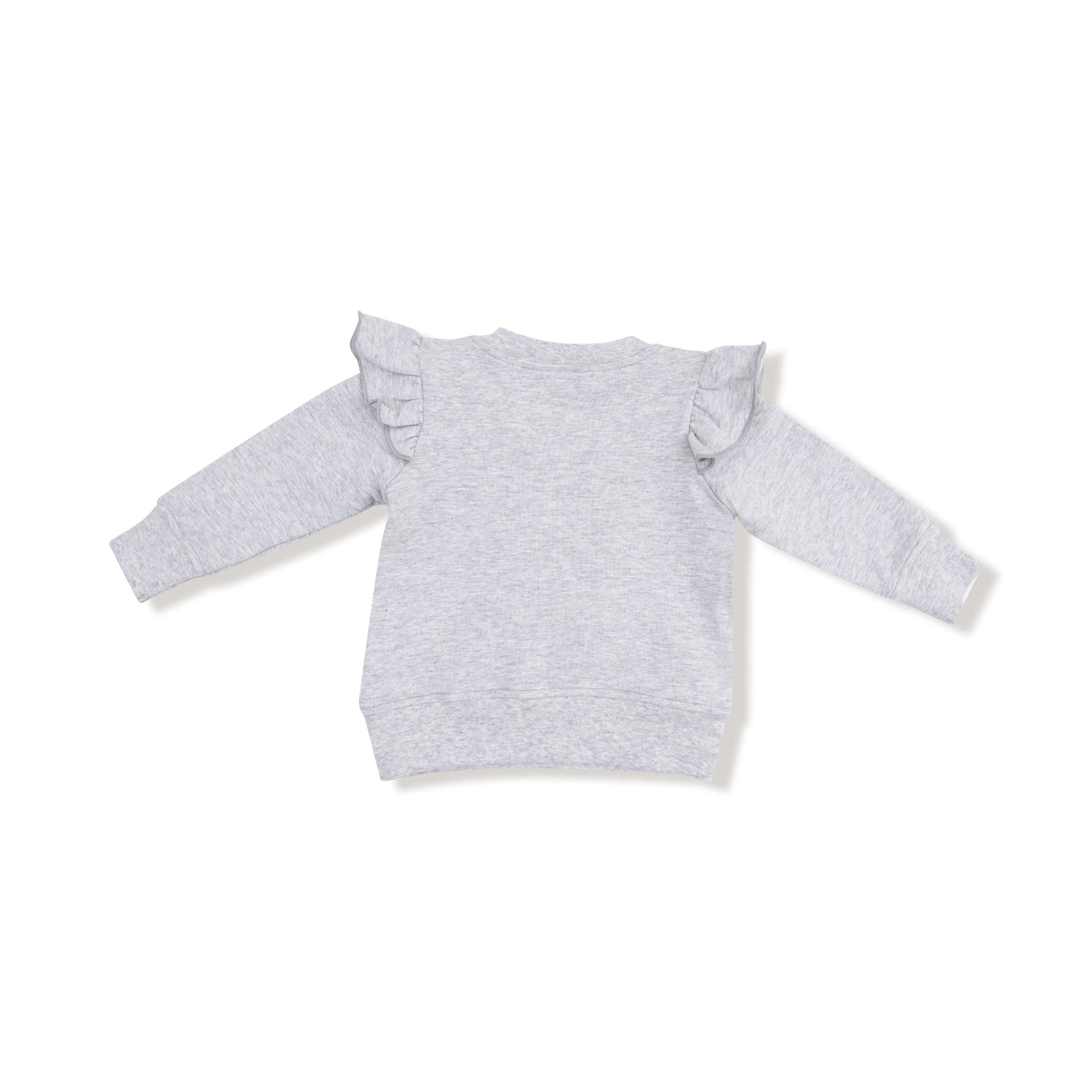 Angel Dear Ruffle Sweatshirt with Love Patch for Babies and Toddlers - 