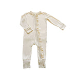 Harp Angel Boutique Premium Bamboo One Piece Outfit with Ruffle Design for Babies - Apparel & Accessories > Clothing > Baby & Toddler Clothing > Baby & Toddler Outfits Zipper