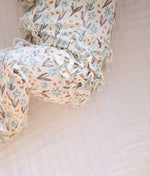 Harp Angel Boutique Ruffle Zipper One Piece Pajamas with Soft Bamboo Fabric for Infants - 